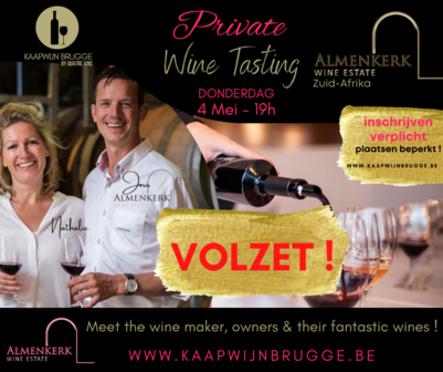 Almenkerk Wine Tasting - 4 Mei om 19h - VOLZET !