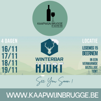 HJORT | Winterbar |16-17-18-19 NOVEMBER| BEERNEM