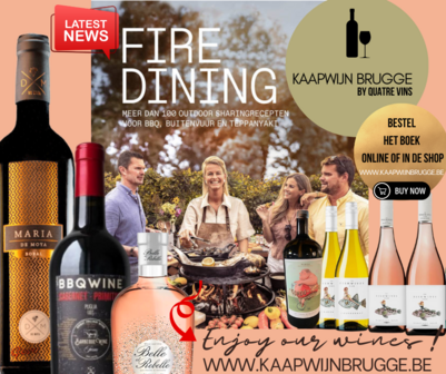 BOEK FIRE DINING by Julie Minne - Wine pairing by Kaapwijn Brugge !