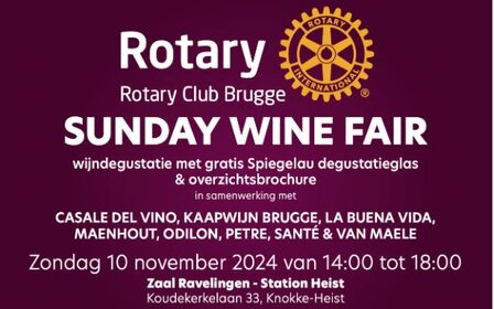 ROTARY EVENT | Wine Tasting |10 NOVEMBER | 14-18H | HEIST