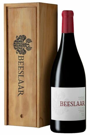 Beeslaar - Pinotage - MAGNUM in houten kist